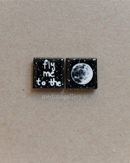 ست دوتایی مگنت fly me to the moon تزئینی و هدیه - مدیما گالری