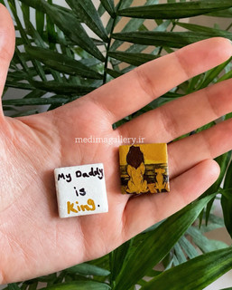 ست مگنت دوتایی My Daddy is King هدیه پدر - مدیما گالری